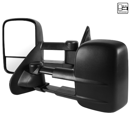 Spec-D Tuning 14-18 Chevrolet Silverado Towing Mirrors-Manual RMX-SIV14-M-FS